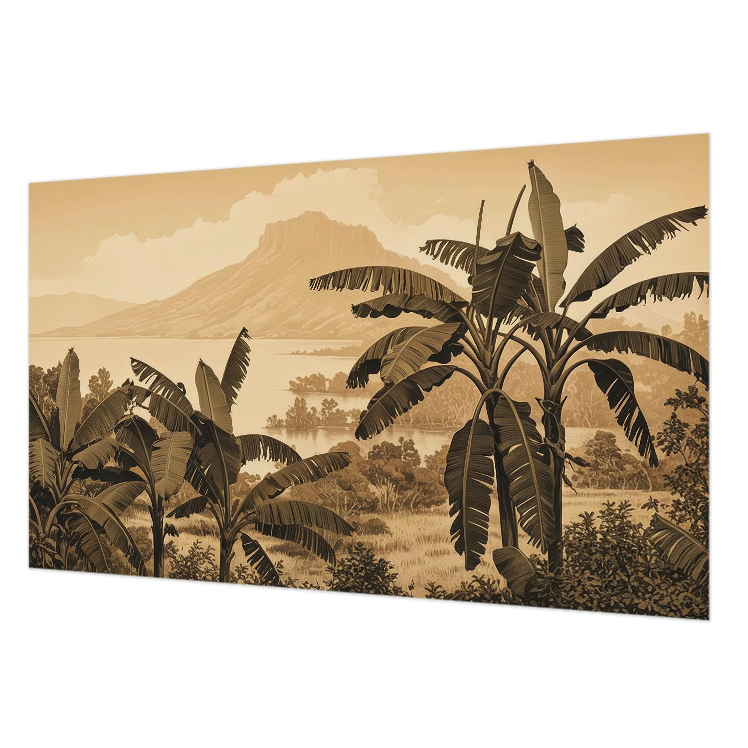 Papier peint mural intissé Tulup 416x254 cm panorama tropical de salon