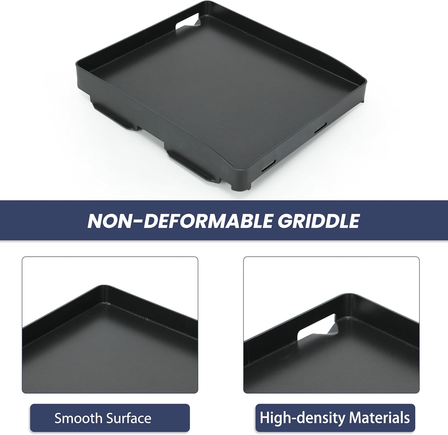 Replacement Griddle Plate for Blackstone Adventure Ready 14" Camping Griddle with Side Burner, 12" x 14" Cast Iron Griddle Top, PTFE Nonstick Flat Top for Blackstone Portable Propane Griddle