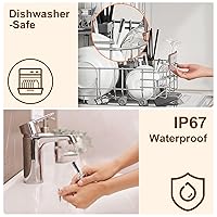 Vista 4 de Wireless Meat Thermometer Digital with 2 Probes, Long Range Bluetooth Food Thermometer with Smart APP Alerts for Cooking, Grill, AirFryer, Birthday