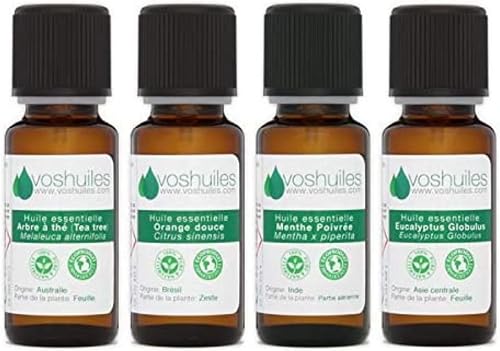 VOSHUILES - Pack de 4 Huiles Essentielles