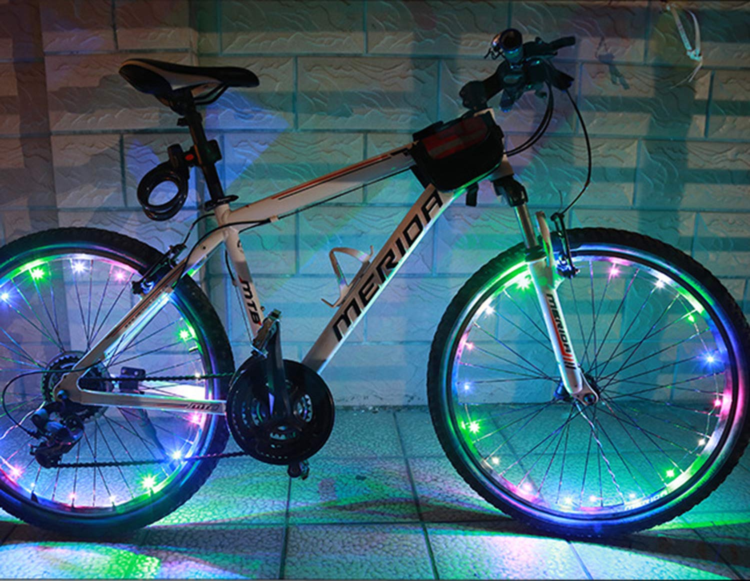 Bicycle Spoke Lights LED Bike Wheel Lights Waterproof Safety Warning Tire Strip Light for Night Riding