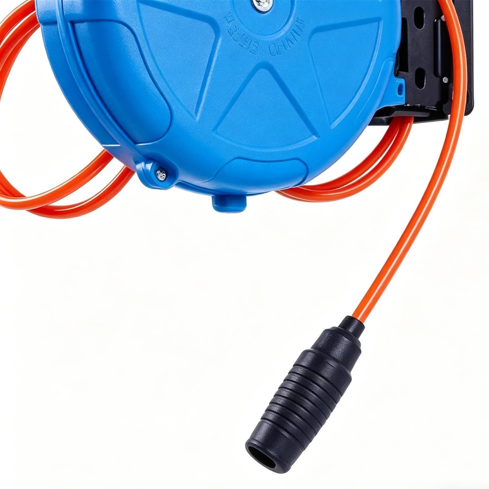 Avvolgitubo Aria Compressa 32.8ft A Parete Riavvolgimento Automatico | Avvolgitubo Compressore per Manutenzione Macchine Utensili Officine Riparazione Auto Garage Casa Studio