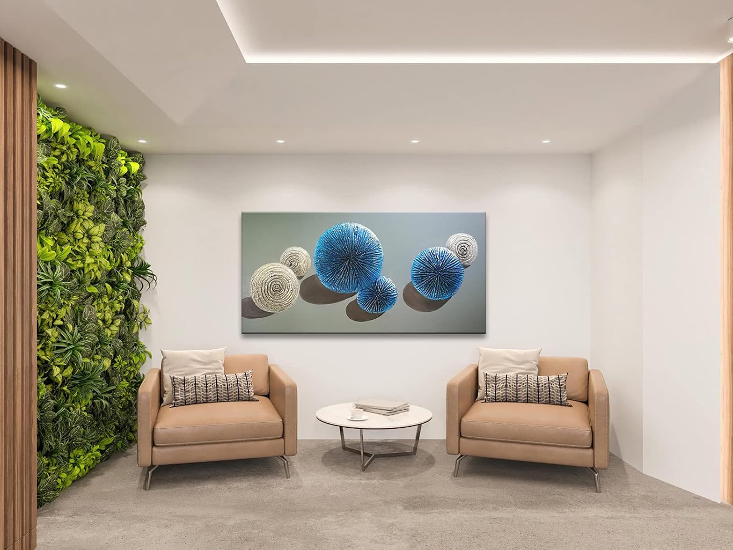 Wieco Art Rings of Time 3D Paintings on Canvas Abstract Canvas Wall Art for Living Room Bedroom Wall Decor Modern Artwork for Home Decorations
