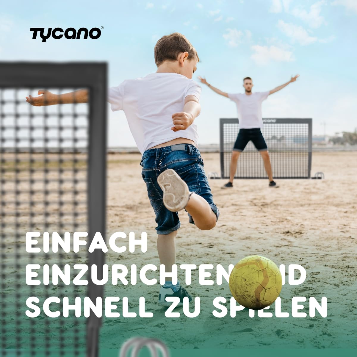 Tycano Pop-Up Fußballtore Set - Fußballtore - 120 x 90 cm