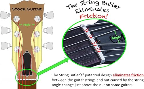Vista 14 de V3 Standard (negro y plateado) La mejor actualización de guitarra para mejorar la estabilidad de afinación V1 Lux,V1 Estándar Negro,Sigilo V1,V2