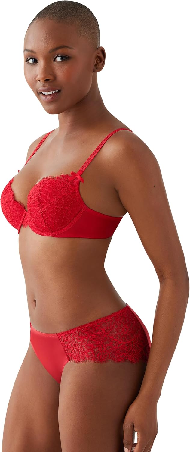 b.tempt'd Womens It's on Lightly Padded Lace Demi Contour Underwire Bra, 953296 - Image 4