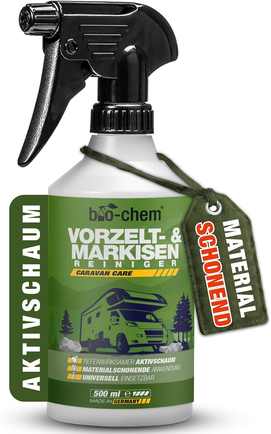 bio-chem Markisenreiniger Vorzeltreiniger 500ml Spezialreiniger f r Markise Vorzelt Segel Persenning Pavillon und Sonnenschirm
