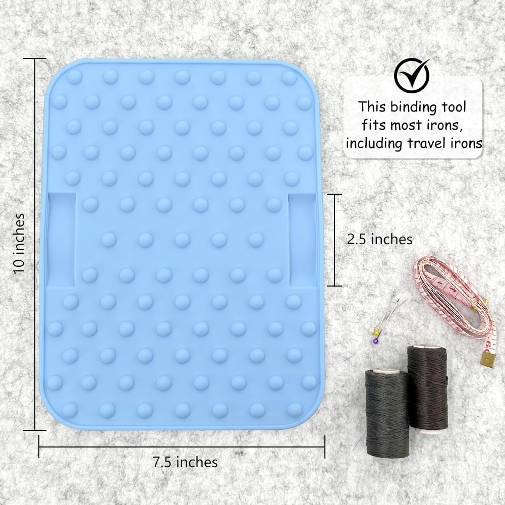 Binding Ironing Tool for Pressing, Silicone Mat for Sewing Safe and Fast