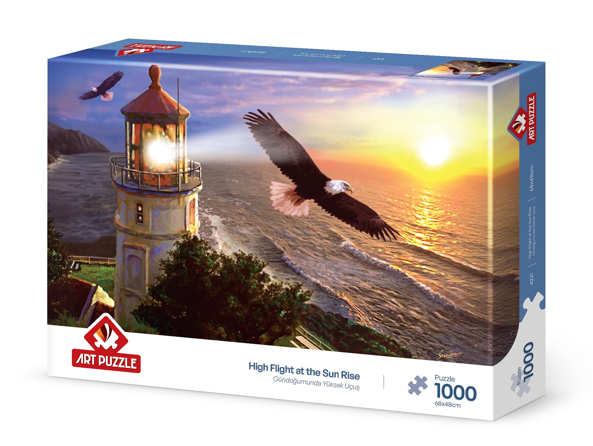 Art Puzzle Gündoğumunda Yüksek Uçuş 1000 Parça Puzzle