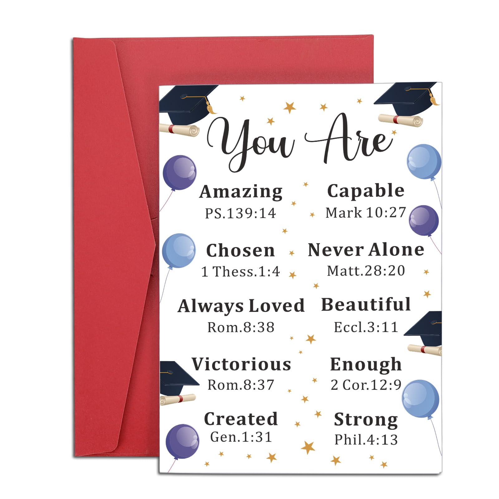 Amazon.com: Christian Graduation Cards 2025, 5th 6th 8th Grade Graduation  Cards for Boys Girls, Granddaughter Niece Nephew Graduations Card, Prek Phd  GraduationCards, College High School Graduations Card for Her : Office  Products