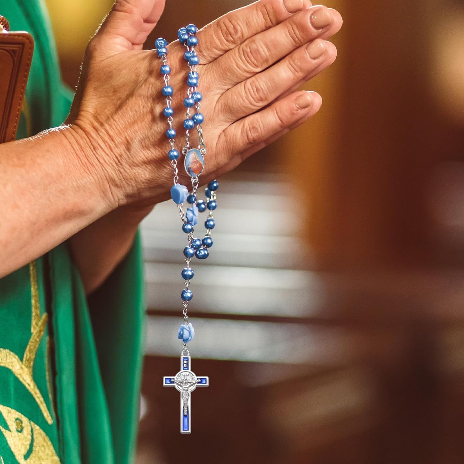 30Pcs 6Colors Saint Benedict Jesus Cross Charms Alloy Colourful Enamel INRI Crucifix Pendant For DIY Catholic Jewelry Making Necklace Bracelet Earring - Image 3