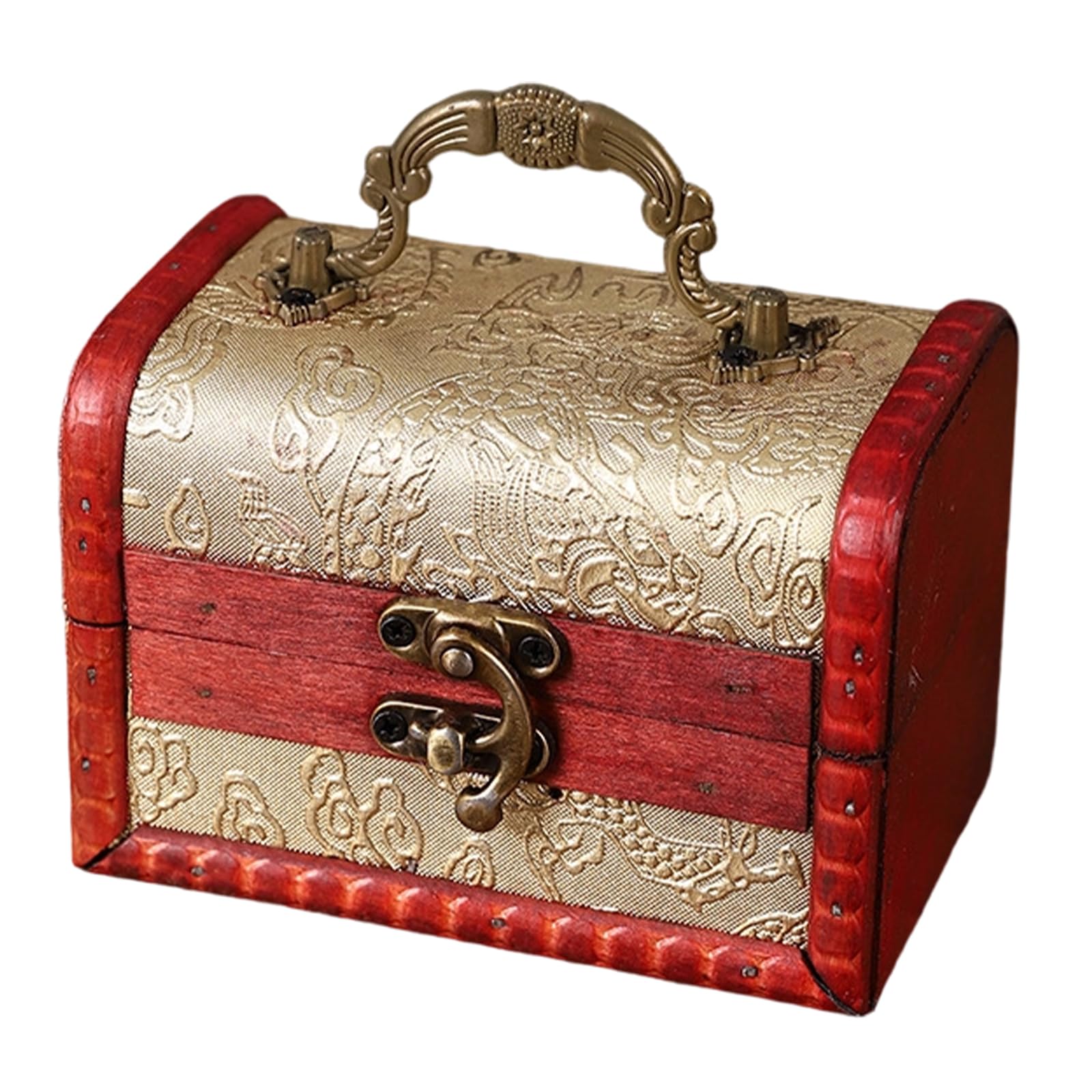 Kaeltsyn European Wood Storage Chest Featuring Metal for Secure Storage of Valuables and Decorative Home Accent Handcraft Wood Case