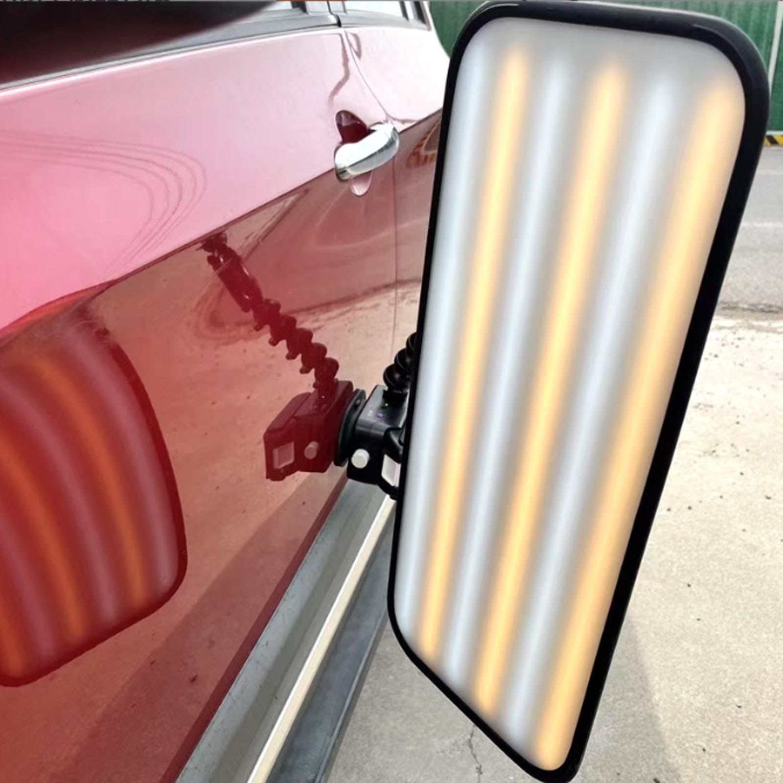 Verbessertes 6-Farbige Licht Erkennung Von Dellen In Der Karosserie-Led-Pdr-Lampe-360°-Hochleistungssaugnapf/Helligkeit&Farbe Einstellbar-FüR Professionelle Mechaniker,Mobile Reparaturen A