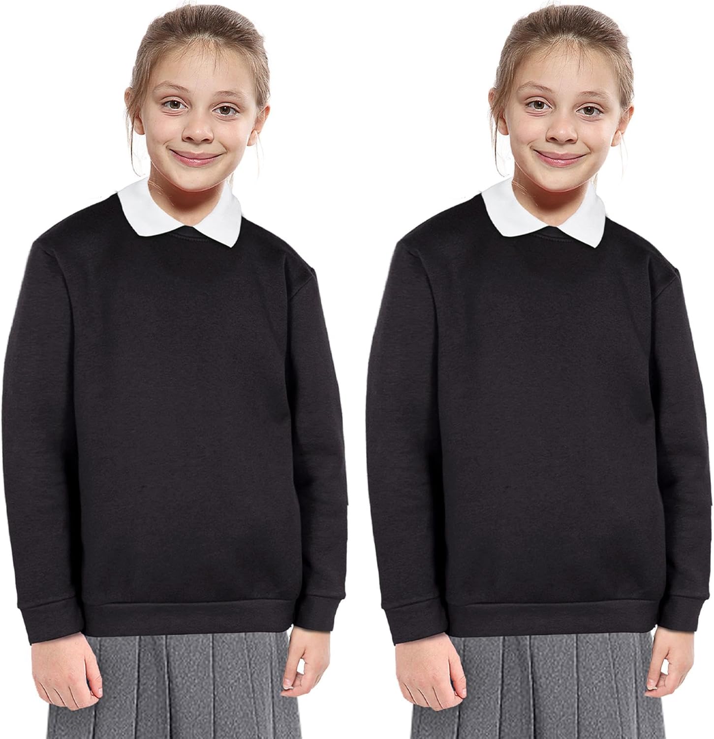 A2Z 4 Kids Girls Boys Unisex Club Scouts School Uniform Pack of 2 Jumper Cardi Sweatshirt Age 3-14 Years