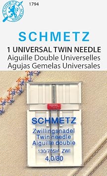 Schmetz Universal Needle Twin Size 80/4.0