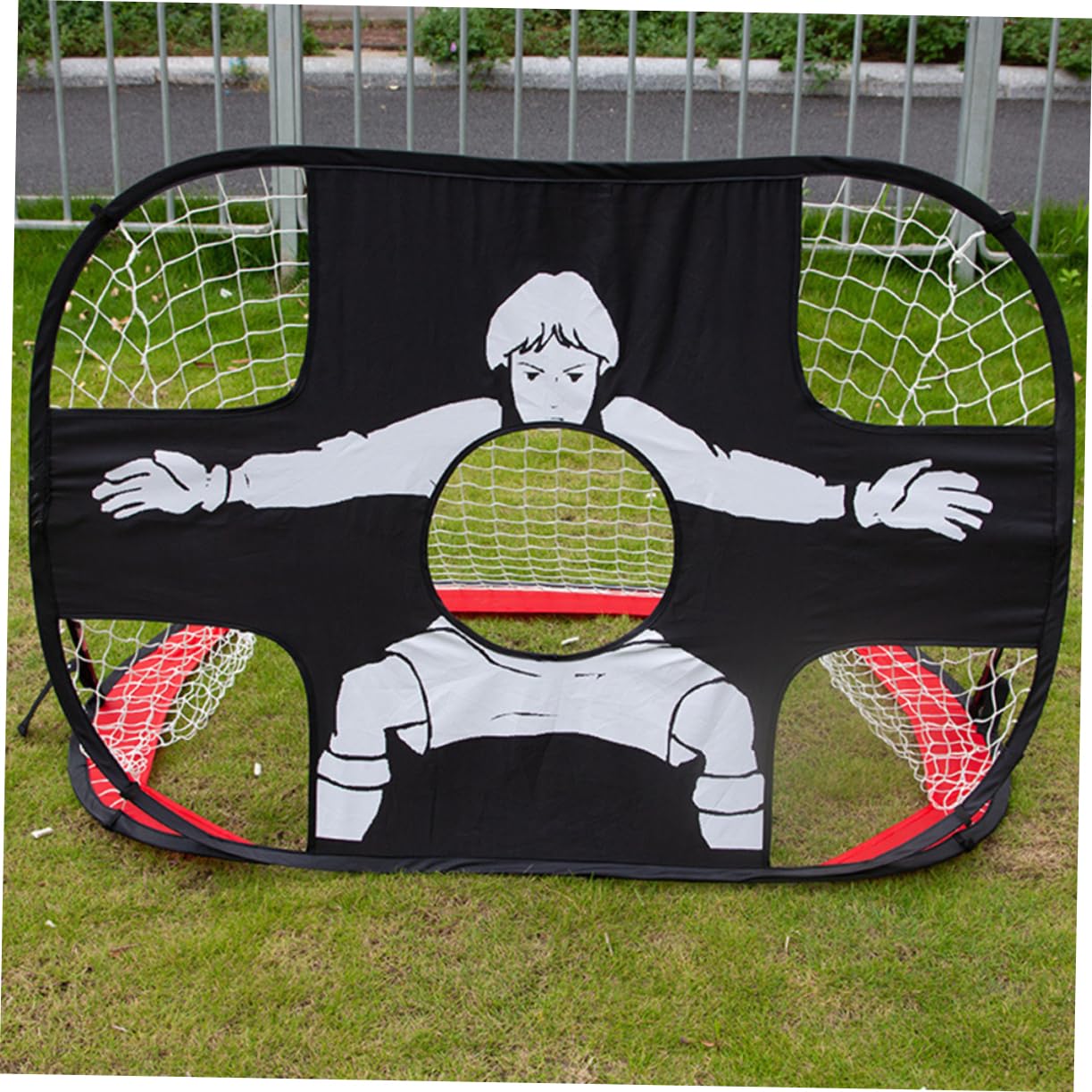 Mikinona 1Set Portable Soccer Goal Set Football Gate for Lightweight and Easy to Carry for Backyard Beach Parks and Family Games