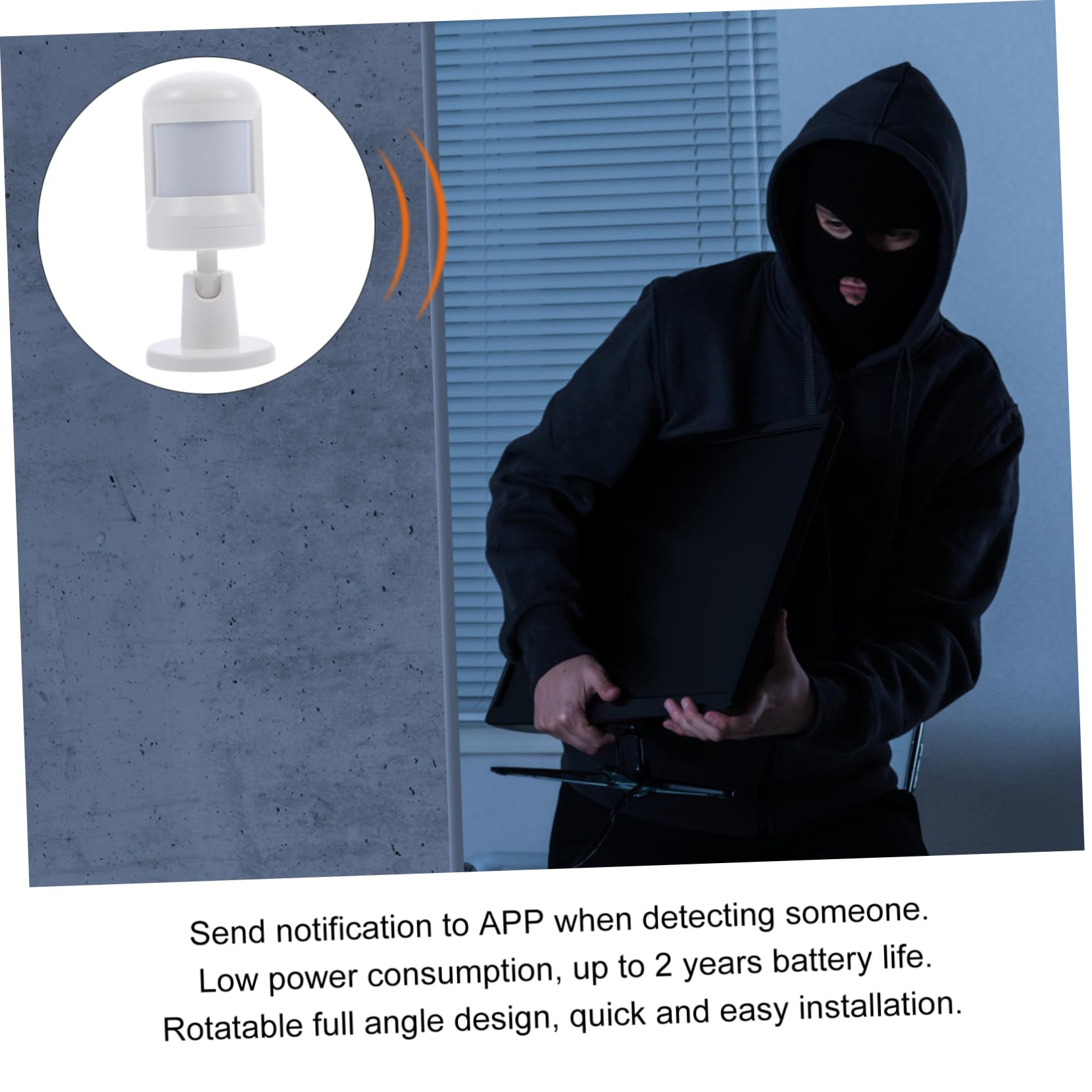 Detector de Infrarrojos Zigbee Sensor Pir de Gran Angular para Sistema de Detección de Movimiento Hogar Detectores de Inducción Corporal