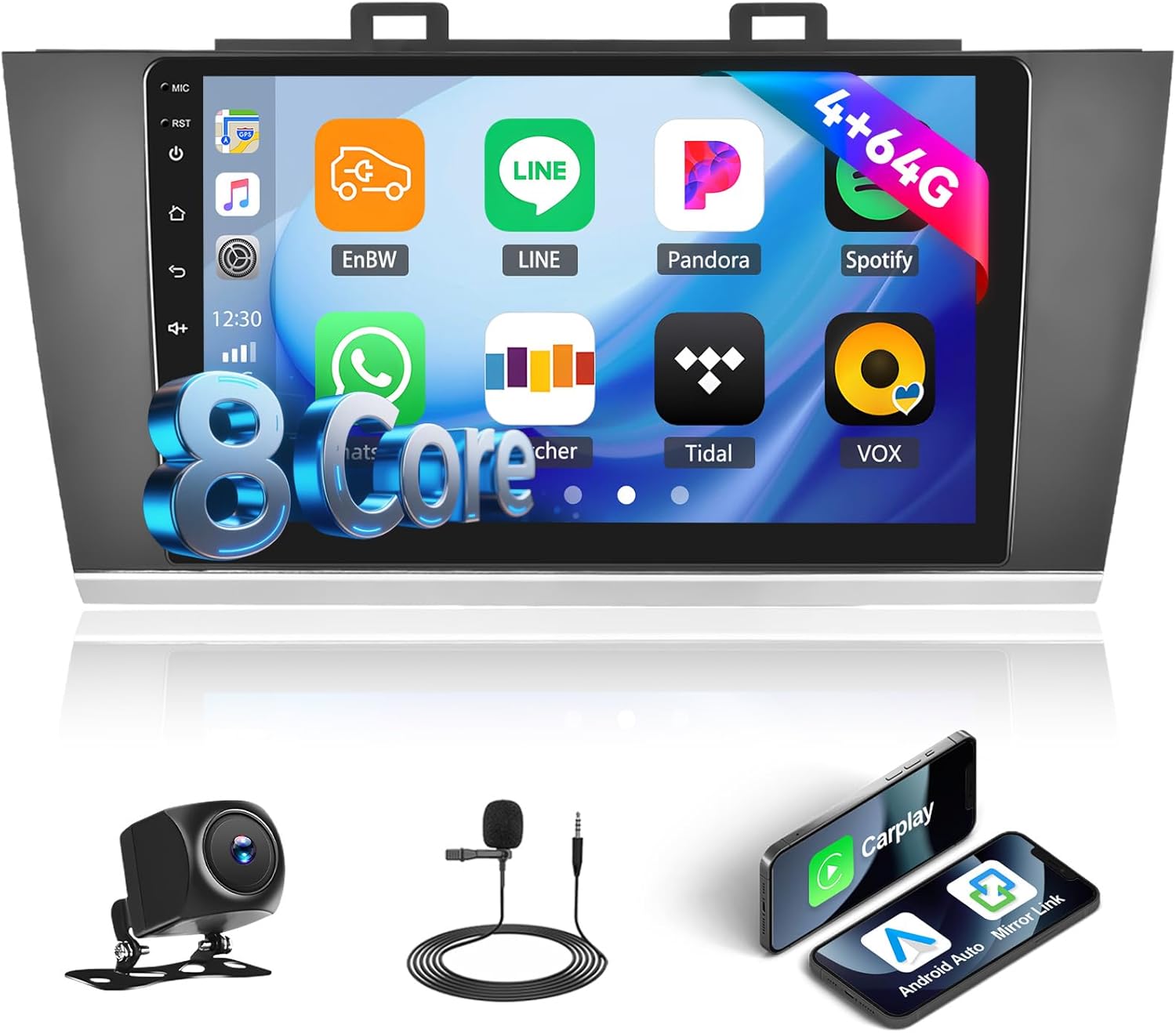 [4+64G] 8-Core Qualcomm Android 15 Car Radio Stereo for Subaru Outback Legacy 2015-2018 with Wireless Carplay&Android Auto,9 Inch Car Radio with Mirror Link Bluetooth 5.1 FM/RDS DSP WiFi GPS SWC - Amazon product rated Grade C