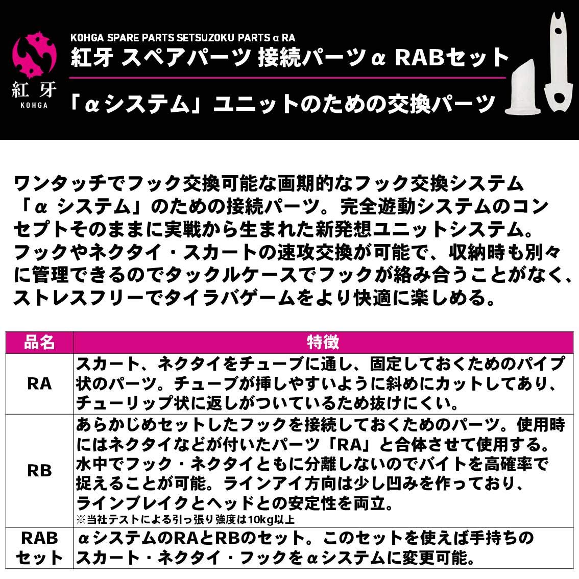 88 ダイワ　紅牙　スカート　フック　接続部品セット 紅牙接続パーツβ(ルアー)｜DAIWA