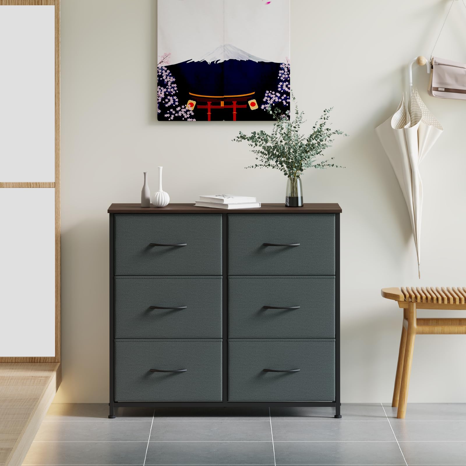 【1074】Somdot 収納 チェスト ブラック Amazon｜Somdot チェスト 隙間 スリム 収納 タンス 棚 引き出し