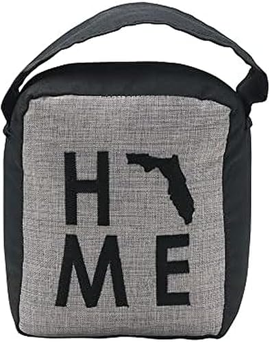 Elements Florida Home Sentiment - Tope de puerta de tela, gris y negro