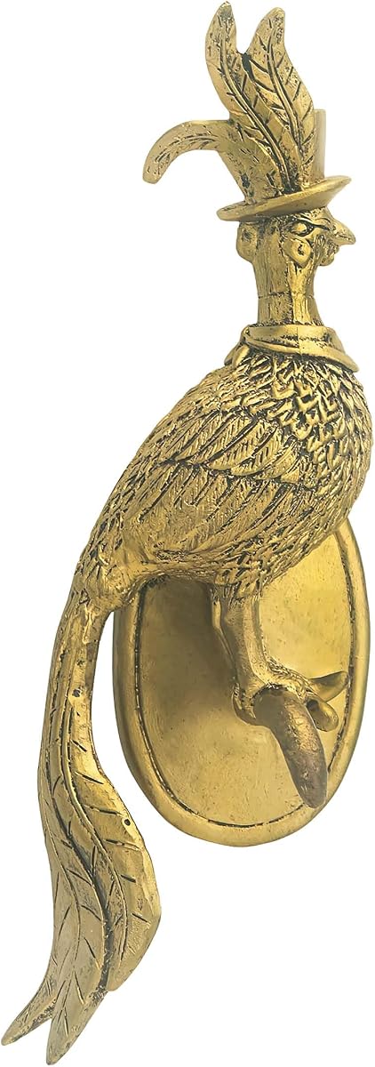 Yo Vryncal Bird Head Wall Mount Decor,Animal Wall Art Decor Bronzed Wall Hanging Ornaments Art Sculptures Resin Animal Head Hanging Decoration for Living Room Bedroom Kitchen Office