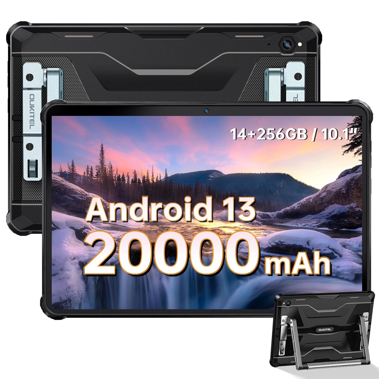 OUKITEL RT6 Tablet Computer, 14GB+256GB Memory, 10.1 inches Display, Rugged Tablet for Outdoor Activities OUKITEL RT6 Tablet Computer, 14GB+256GB Memory, 10.1 inches Display, Rugged Tablet for Outdoor Activities
