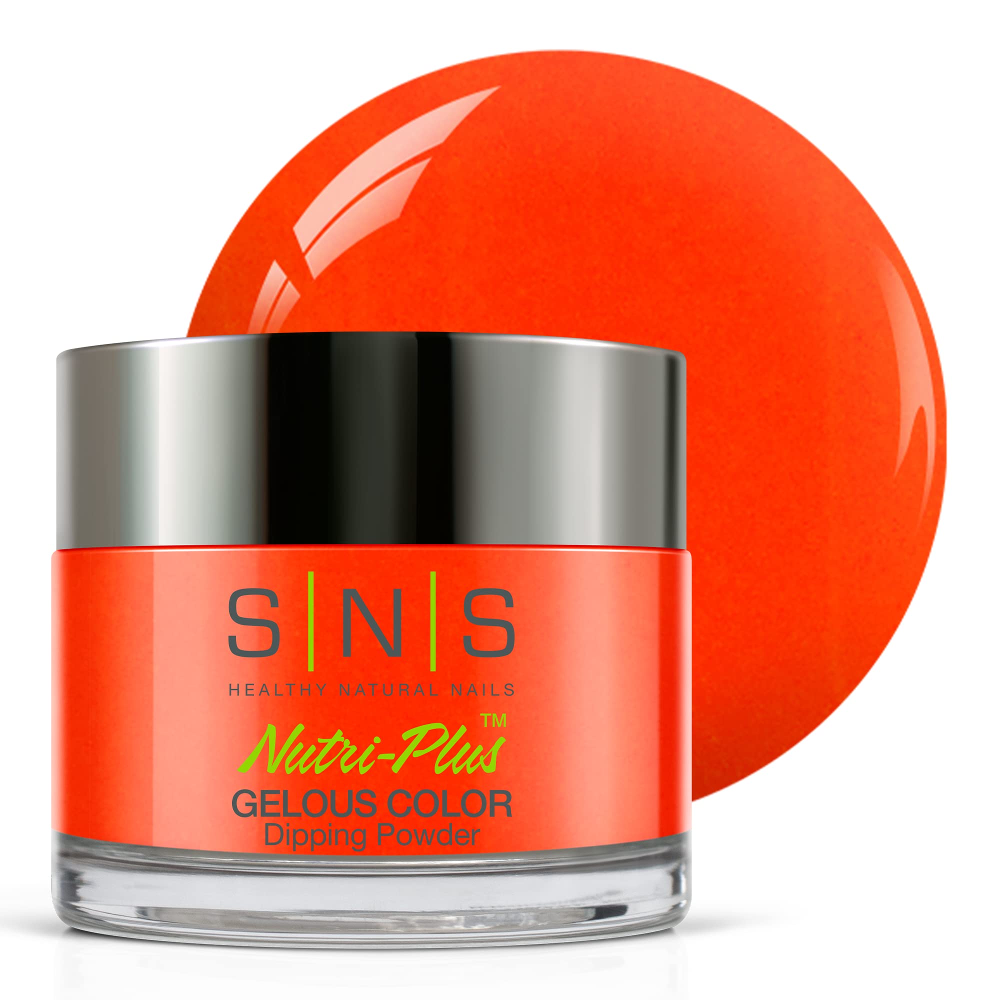 SNS Nail Dip Powder, Gelous Color Dipping Powder - Stingray City (Orange/Cream) - Long-Lasting Dip Nail Color Dip Nail Color Lasts 14 Days - Low Odor