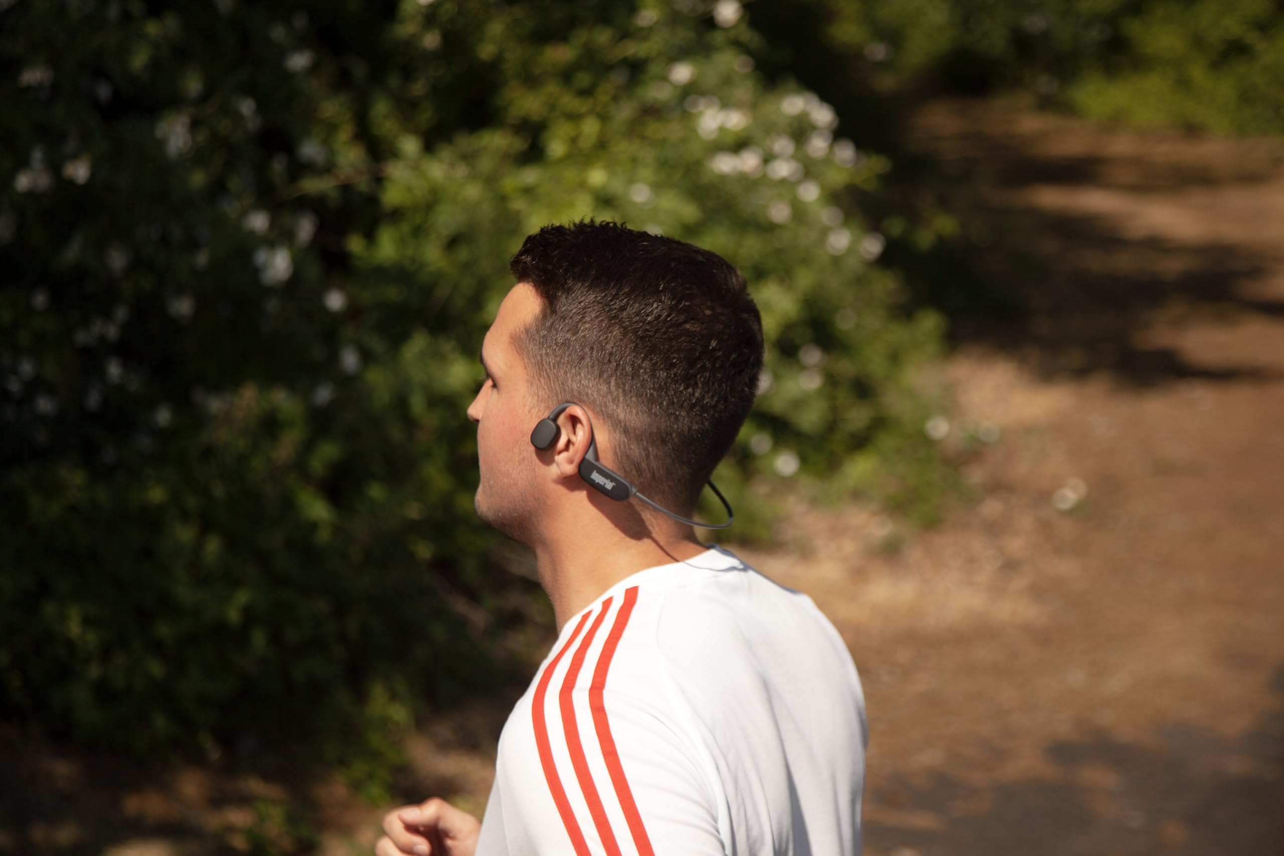 Imperial bluTC Active 2 – Knochenschall Kopfhörer (Bone Conduction, Bluetooth 5.3, 32 GB Speicher, 11 Stunden Spielzeit, Schweißresistent) – Schwarz