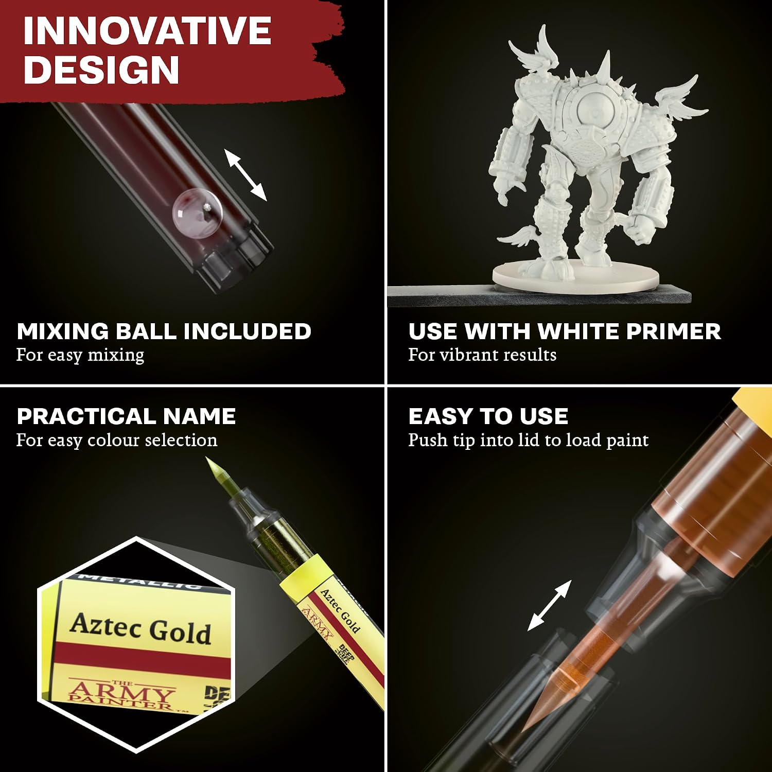 The Army Painter, Speedpaint Metallics Marker Set, 10 x 6 ml