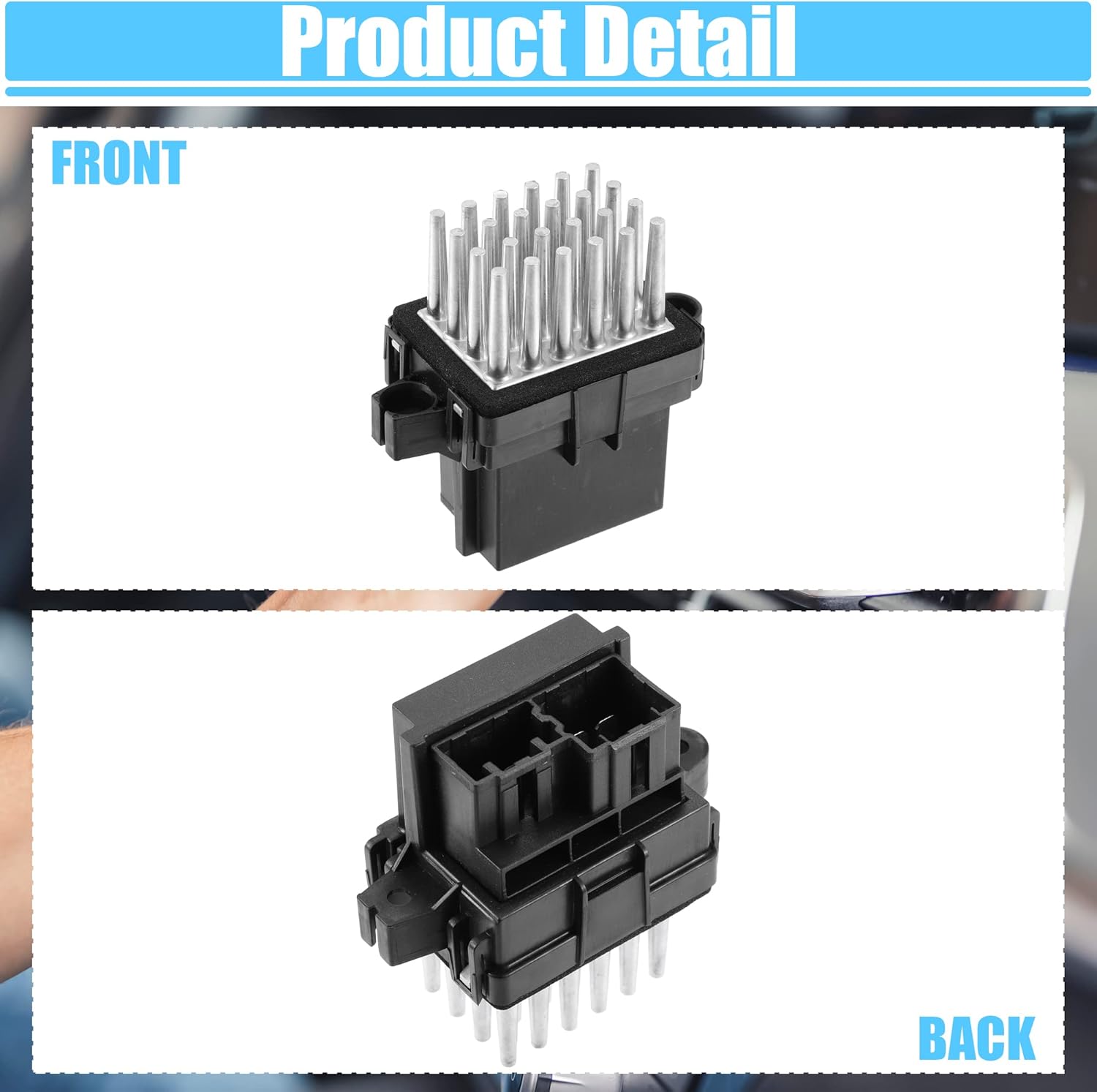 ACROPIX HVAC Blower Motor Resistor AC Blower Control Fit for Dodge Grand Caravan GT - Pack of 1 Black
