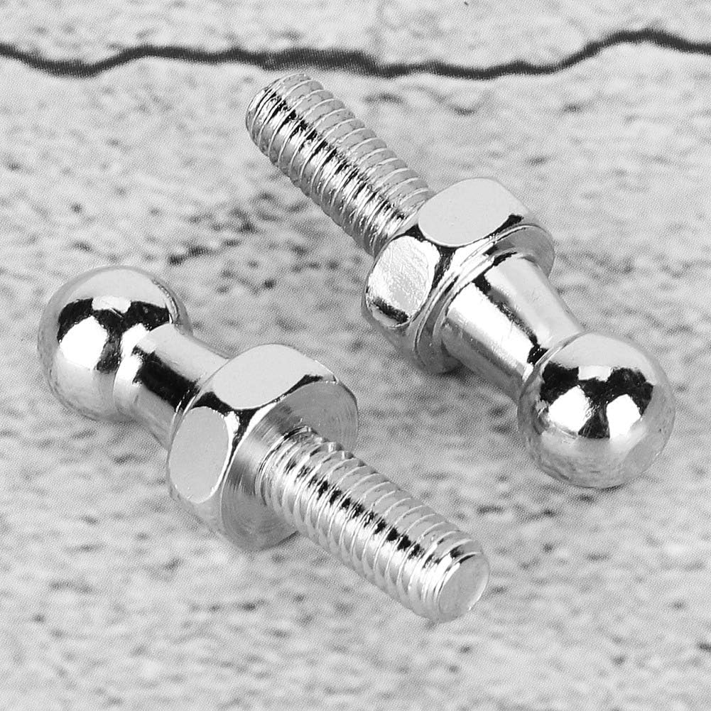 2Pcs CNC Aluminium Alloy Ball Stud Bolt 8mm for Gas Struts Ball Ended Bonnet, Aftermarket Replacement, for Use with Gas Struts (M6)