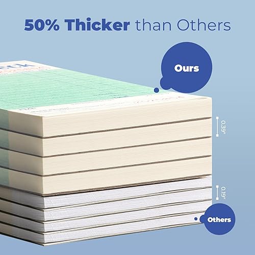 Vista 18 de 10 talonarios con comandas para pedidos de clientes, para mozos, con recibos para los clientes, para pedidos de comida de restaurantes, 50 comandas