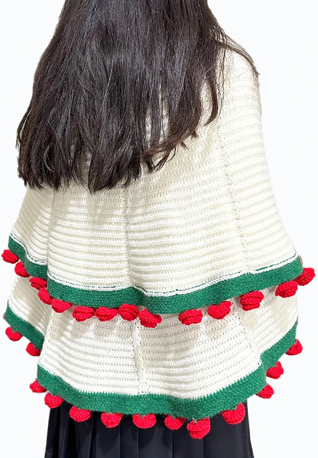 Rose Blanket, Flowers Rose Bouquet Blankets,Flower Throw Blanket, Flower Bouquets Crocheat, Knitted Red Roses(F,110cm)