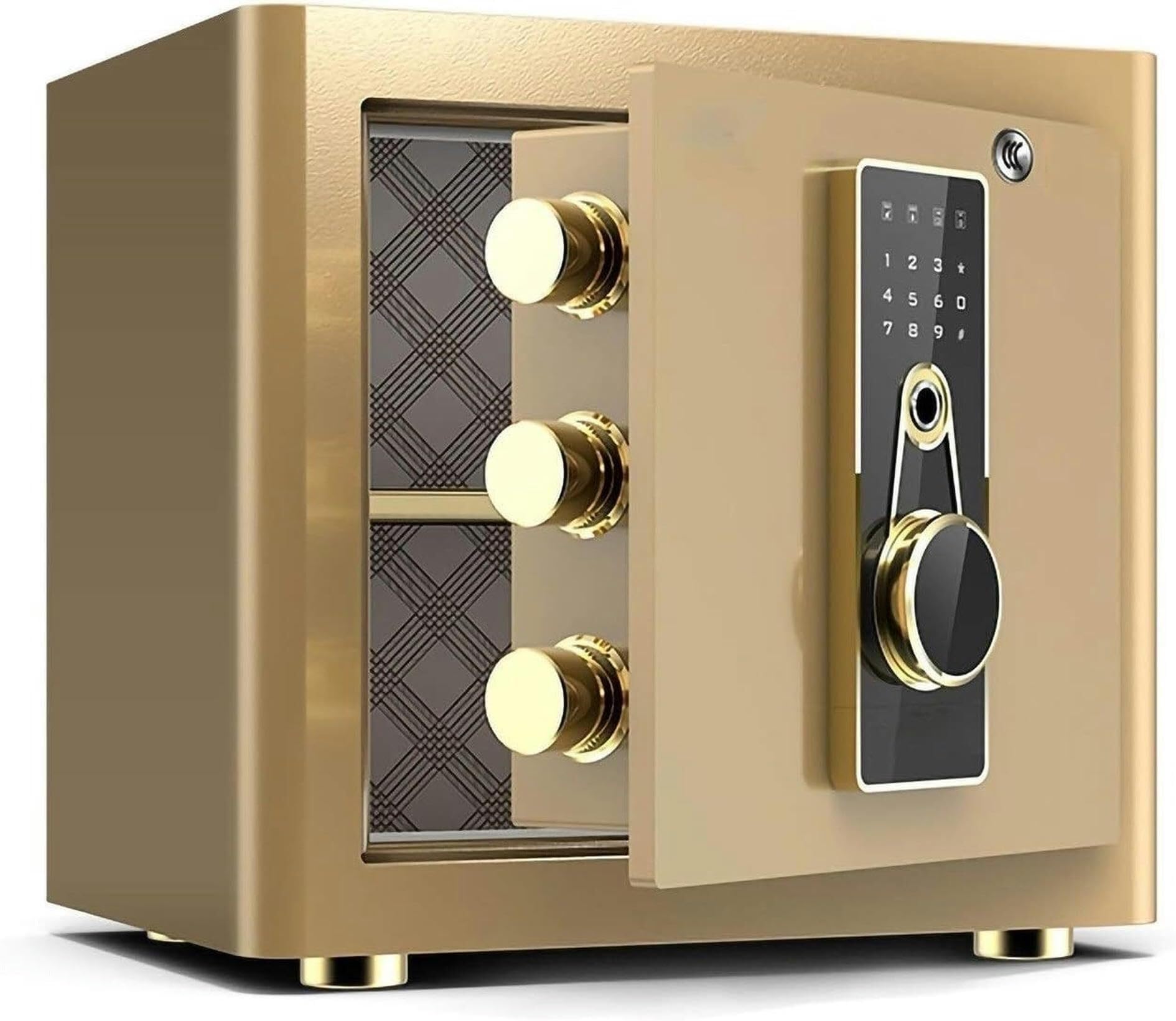 Safes Fireproof Electronic Safe All Steel Key Anti-Theft Mini Wall Safe Office File Safety Storage Box Safe Cabinet