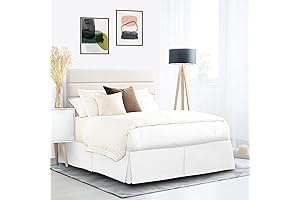 Nestl White Bed Skirt: A King-Sized Sanctuary for Your Bedroom