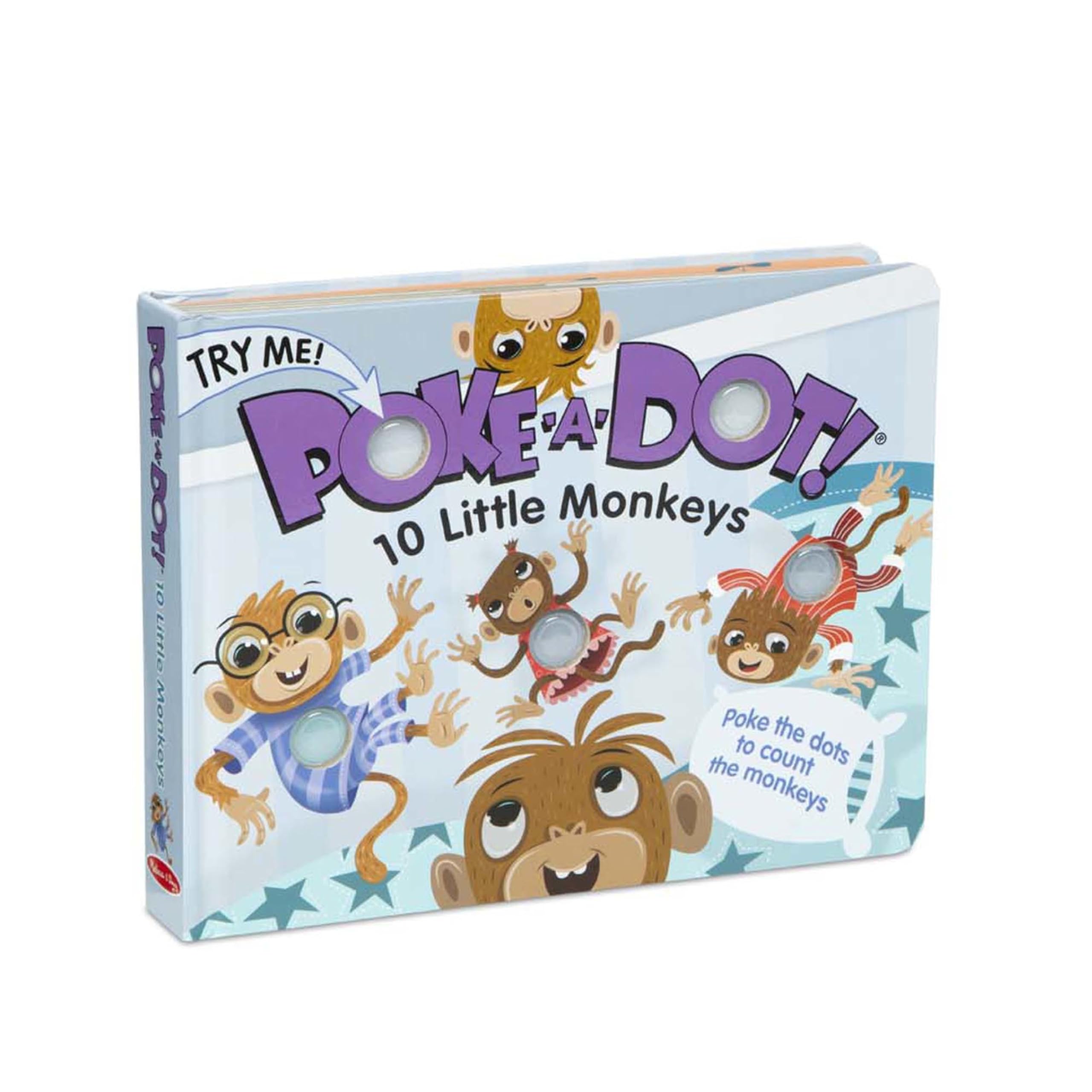 Melissa & Doug - Poke-A-Dot-10 Little Monkeys Quaderno da colorare (41345)