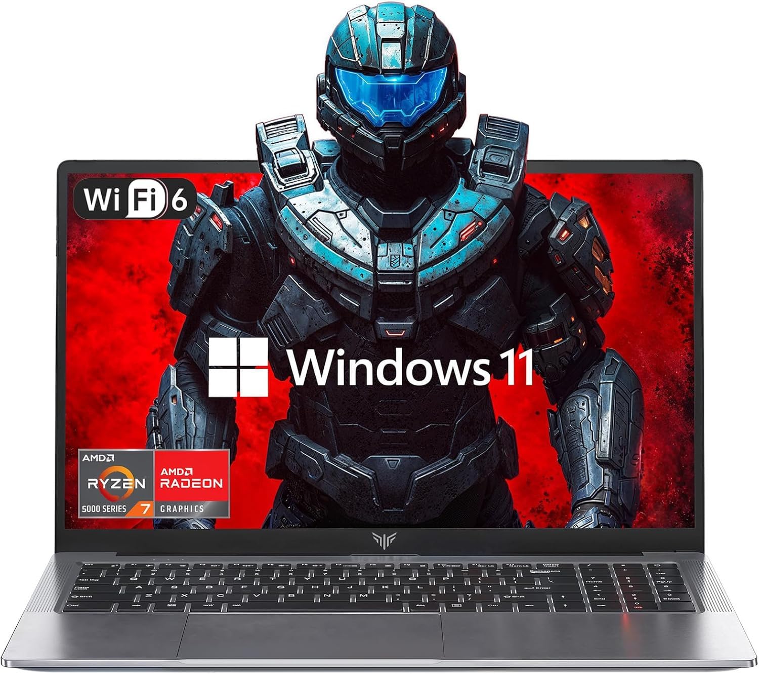 KAIGERR New Gaming Laptop, 2026 Laptop with AMD Ryzen 7 5700U (8C/16T, Up to 4.3GHz), 16GB DDR4 512GB NVMe SSD Laptop Computer, Up to 64GB, 15.6-inch FHD Display, WiFi 6