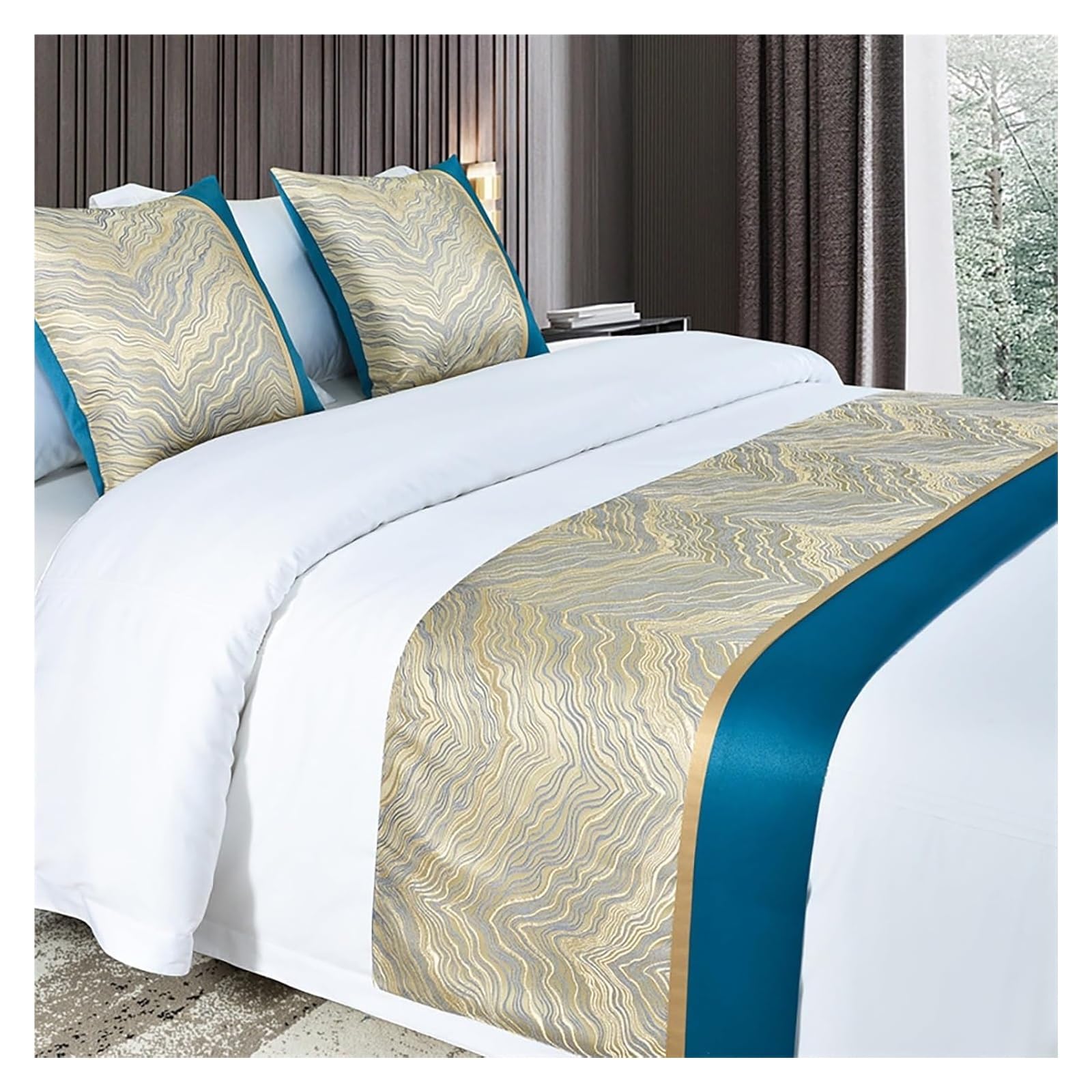 JFGCTYHXY Bed linen throws, Bed Runners For King Size Splicing Bedspread Throws(Unique Colour,50 * 180cm for 120cm Bed)