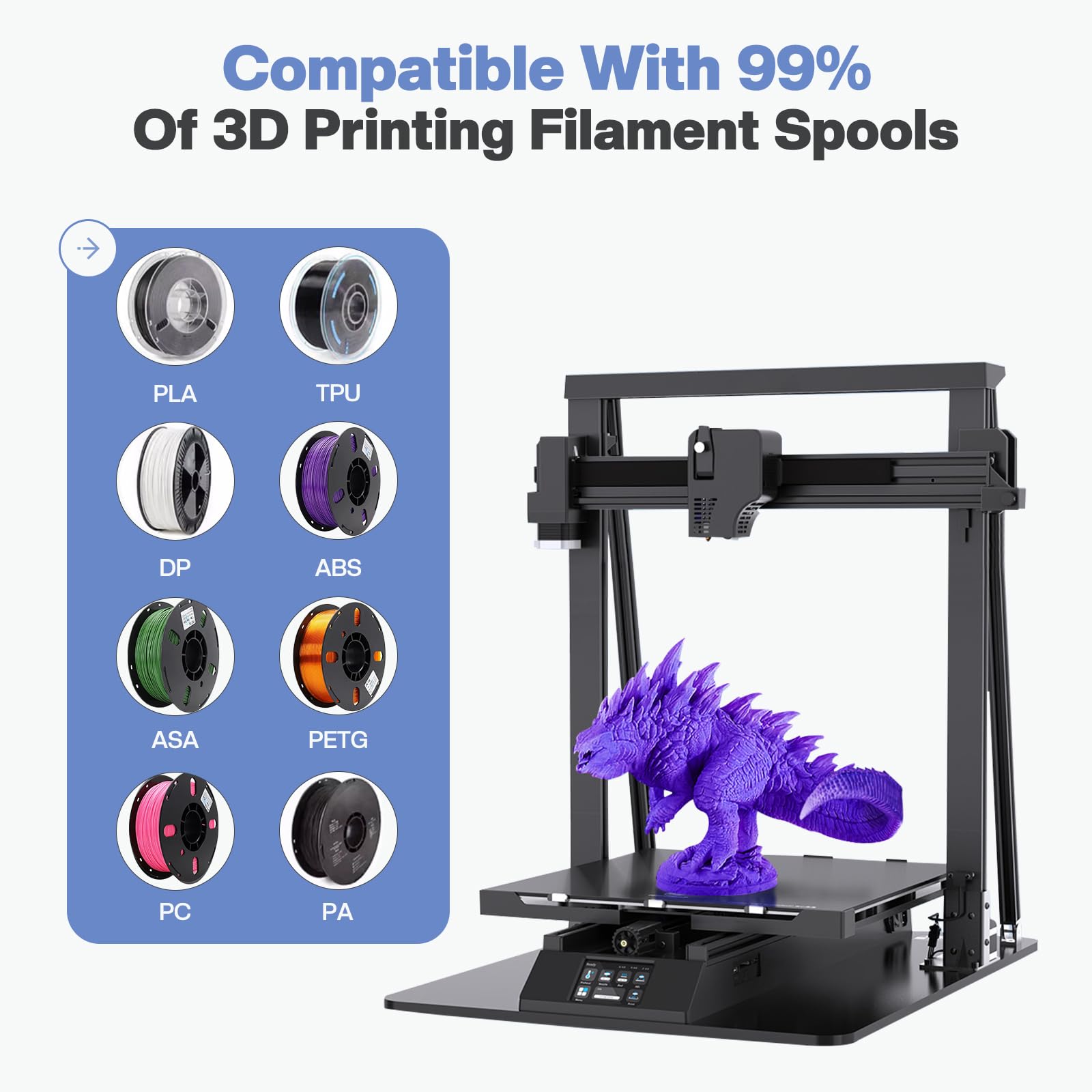 Vacbird 3D Drucker Zubehör Vakuum Kit, 10er 3D Filament Schwarz Vakuumbeutel mit USB-Pumpe(30 * 34cm) Kann Sonnenlicht blockieren für 3D Drucker Glühfaden Lagerung, Schutz Filament von Feuchtigkeit