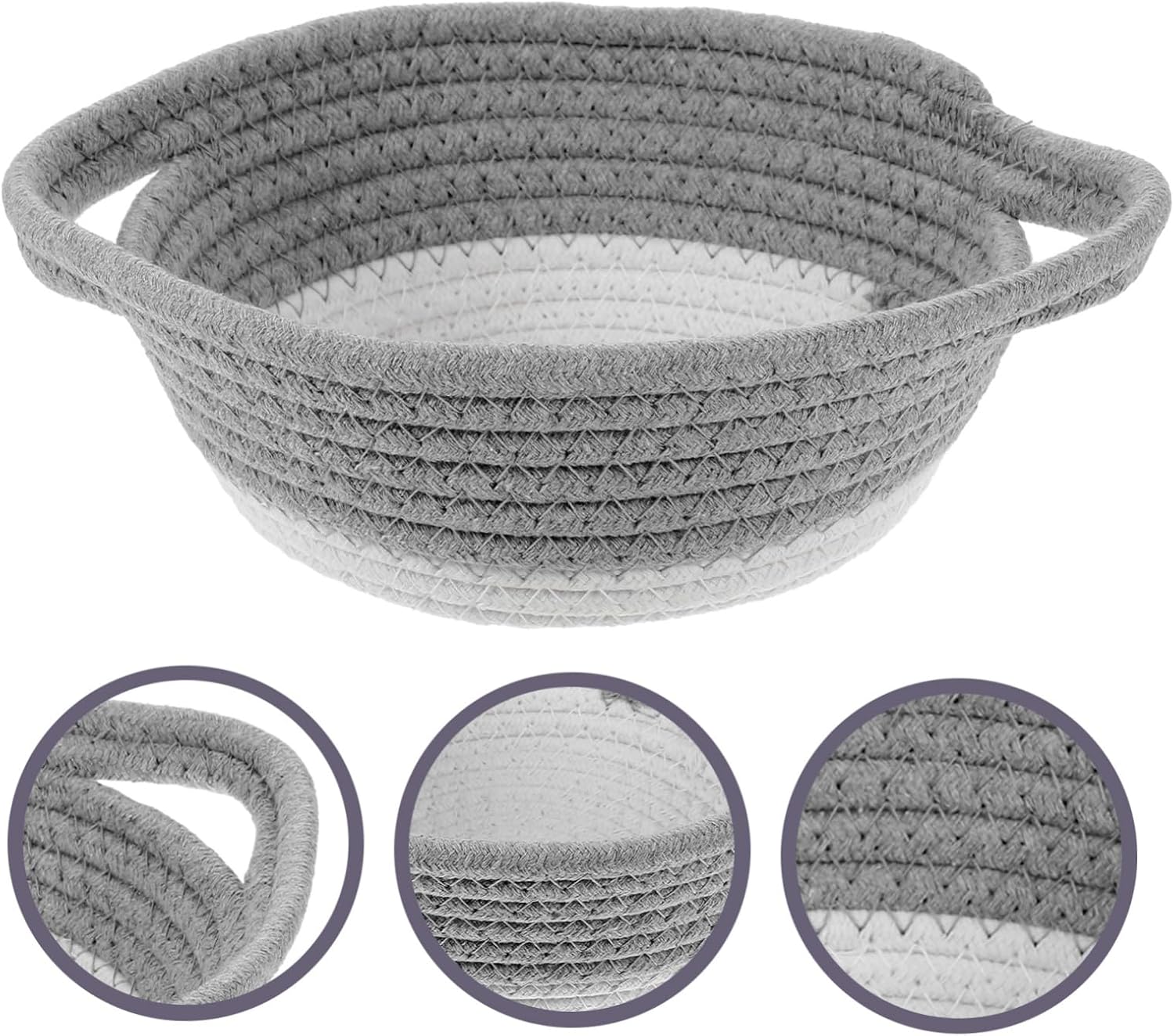 Hanging Basket Wall Decor Cotton Rope Storage Shelf Baskets for Home Closet Storage Flower Pot