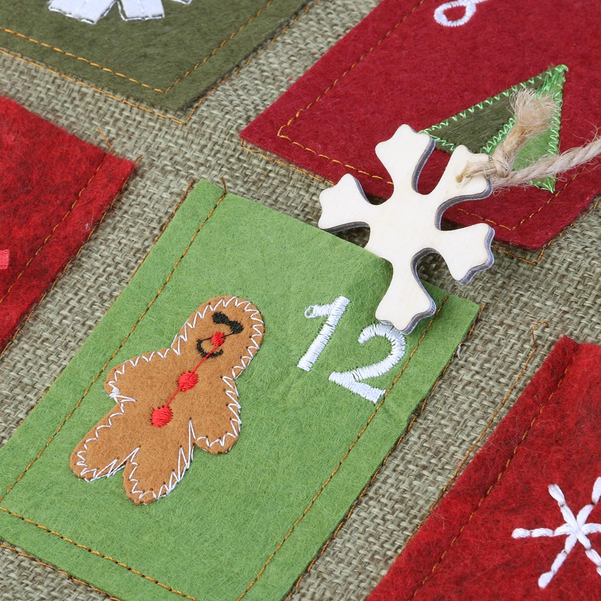 Bestonzon Calendario de Adviento de Navidad 64x89 cm