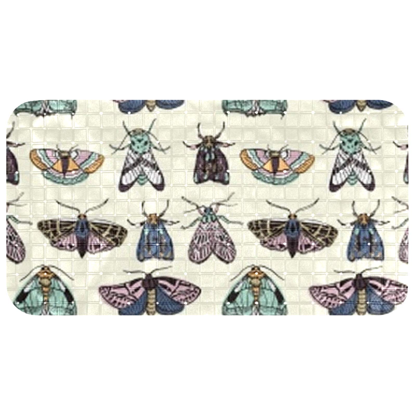 Tapis de bain pour enfants rigolo motif papillon pour la douche