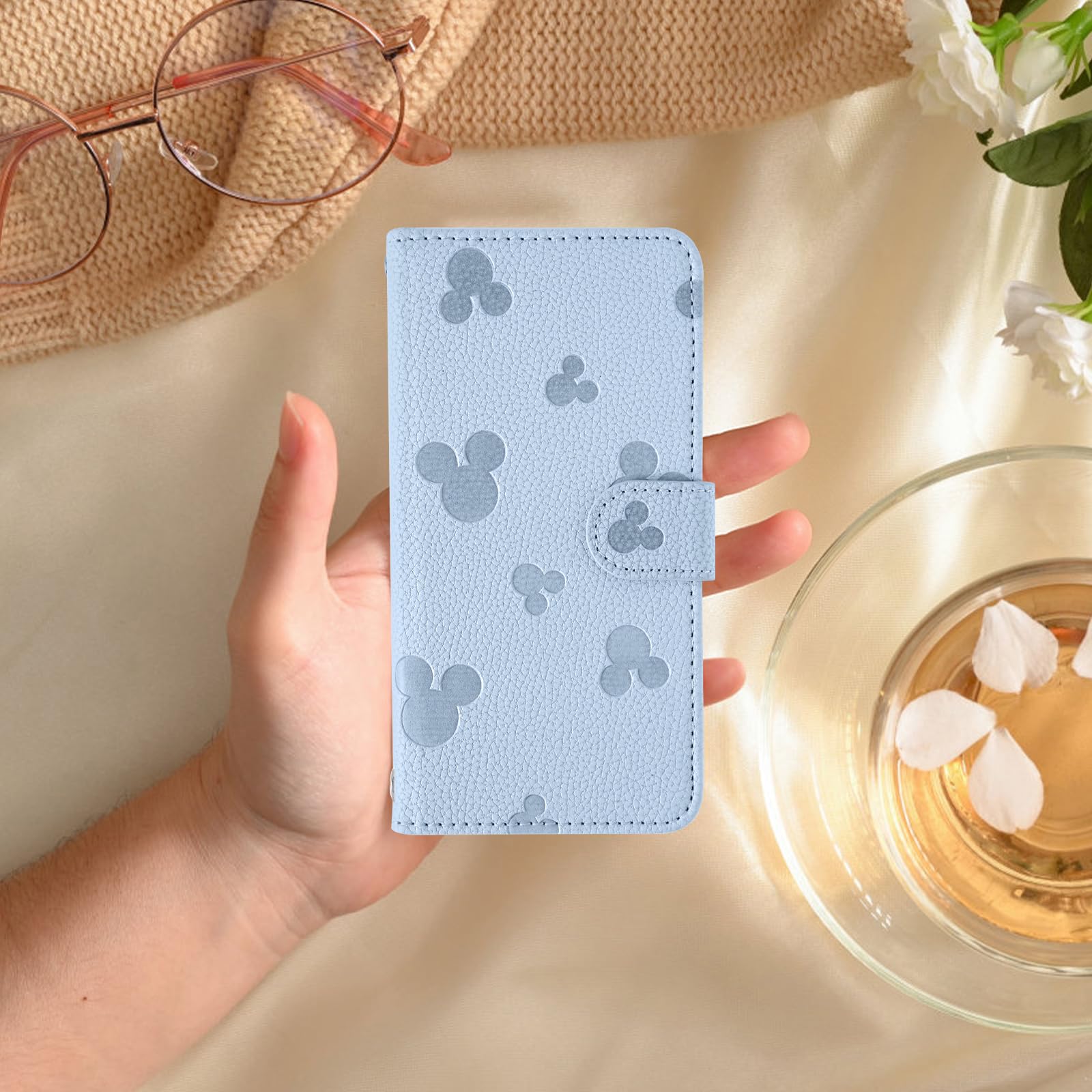 Amazon.co.jp: 【Qribo】用の Oppo Reno13 A ケース 手帳型 無地の