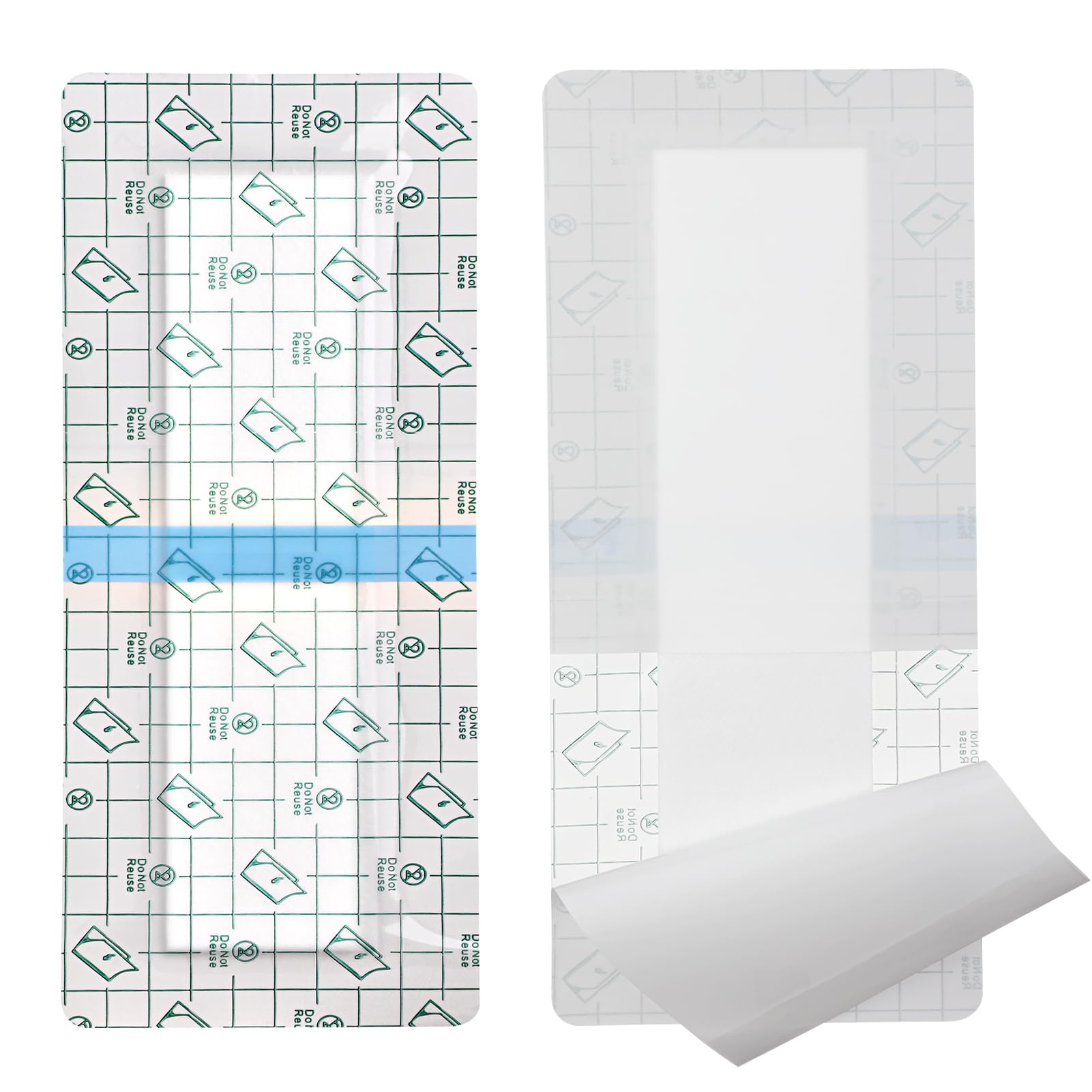 EVERLIT Post-Surgical Dressing 5-Pack - Waterproof Adhesive Bandage 4x12 Inch For Wound Care