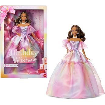 Barbie Signature Birthday Wishes Fashion Doll with Brown Hair