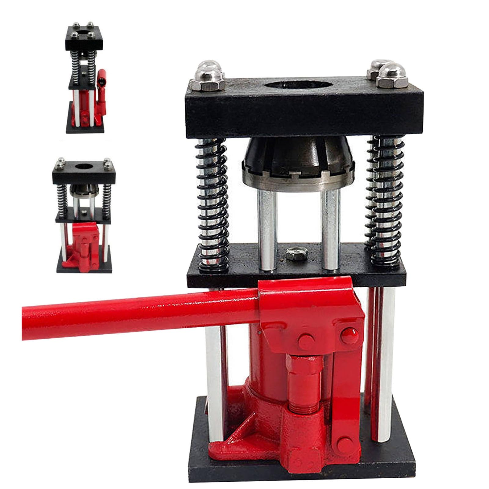 Eiwitany Portable 5T Steel Manual Hydraulic Hose Crimping Tool, Labor-Saving Design for Farm Fuel Oil Pipe Field Maintenance