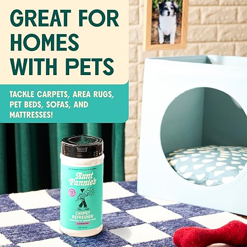 Miniatura 9 de Aunt Fannie's Carpet Refresher, Odor Neutralizer & Deodorizer for Homes with Children, Pets, and other Odor Causes, Bright Lemon Scent, 16 Ounce