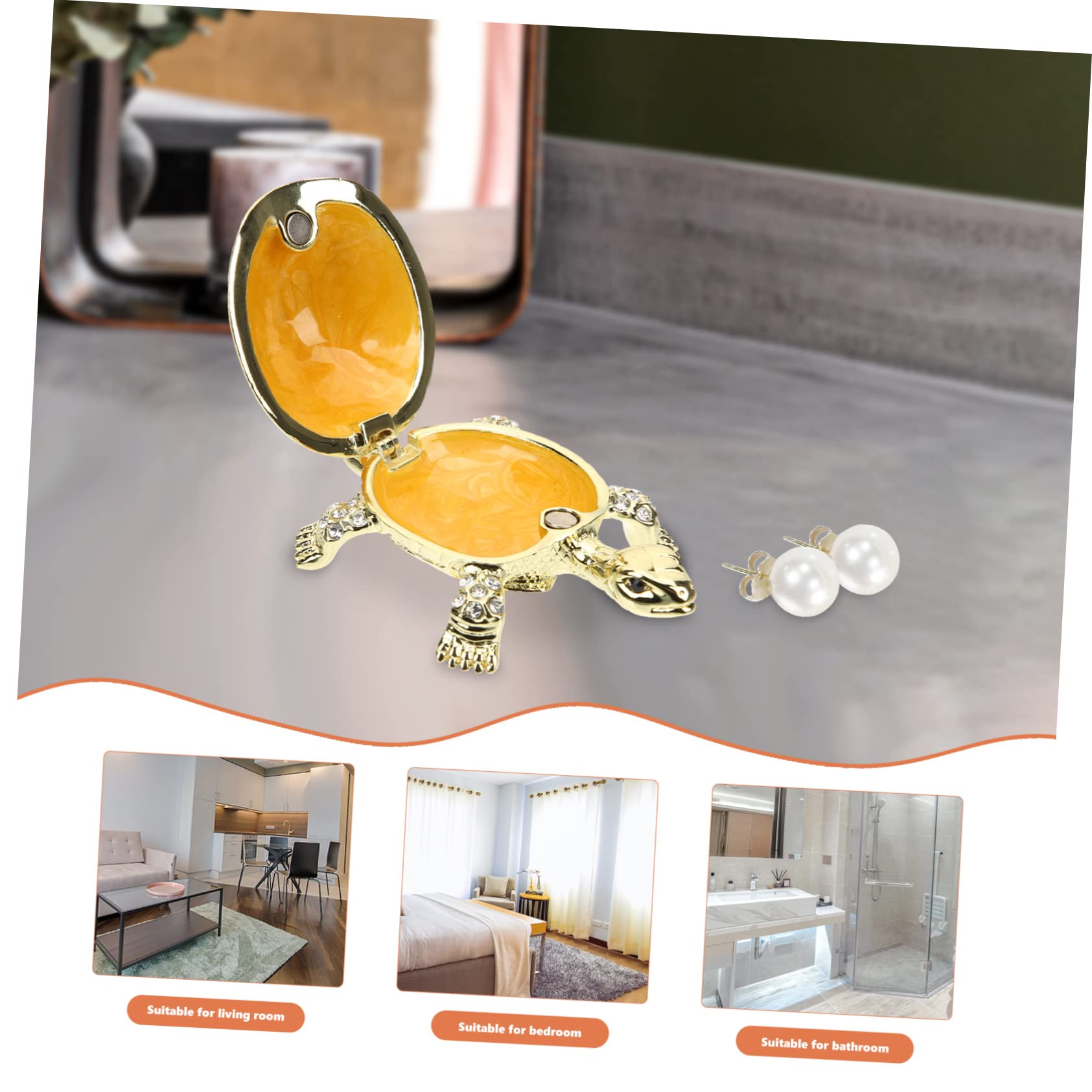 LIFKOME 3pezzi Scatola Porta Gioielli Forma Di Contenitore Decorativo Per Anelli e Collane Design Elegante e Creativo Scatola Porta Bijoux Compatta e Resistente Per Amiche e Appassionate