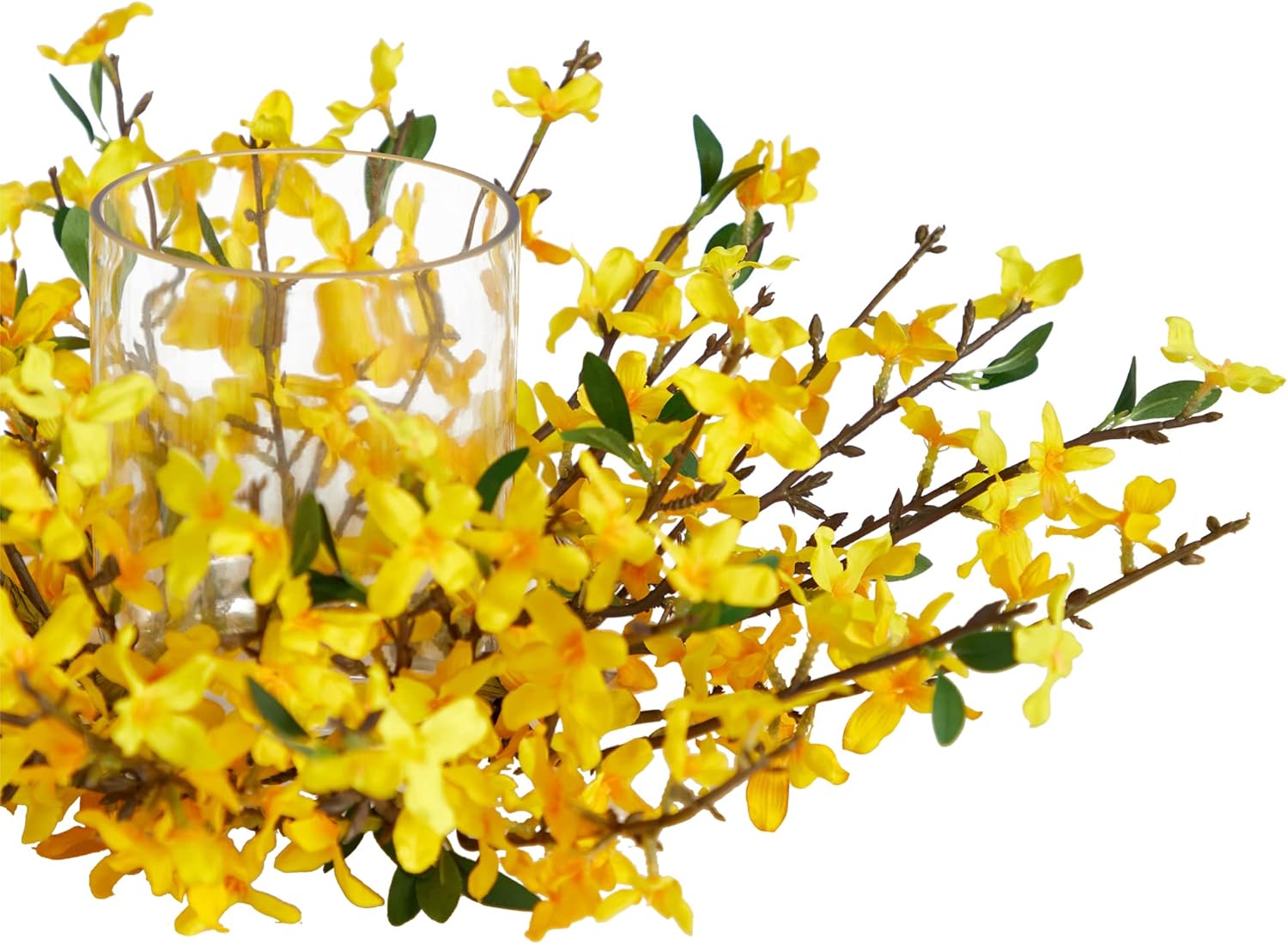 Nearly Natural 16in. Artificial Forsythia Candelabrum